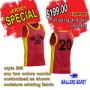 Picture of Lot of 10 Basketball Jersey Decorated with Numbers and Team Name. Style 599. Special