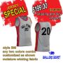 Picture of Lot of 10 Basketball Jersey Decorated with Numbers and Team Name. Style 599. Special