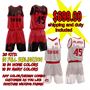 Picture of Lot of 20 Basketball Kits (Jersey and Shorts) Custom Made for You Fully Decorated in a Sublimated Design. Style 5539. Special