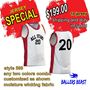 Picture of Lot of 10 Basketball Jersey Decorated with Numbers and Team Name. Style 599. Special