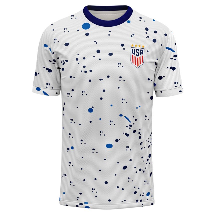 Picture of 2022-23 USA Women's Soccer Jersey - Lightweight Sublimated Design, Interlock Play Fresh Tech, Comfortable Fit