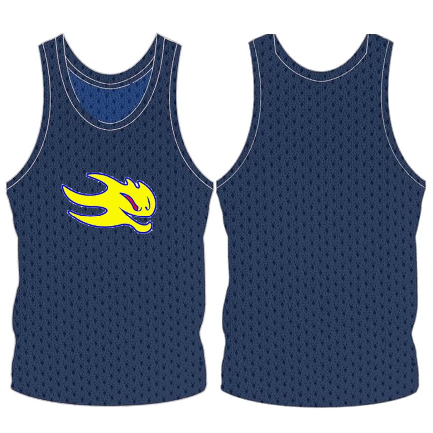 Picture of Custom Made Sleeveless Training Vest with Center Chest Club Logo. Style 905-02.