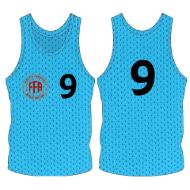 Picture of Custom Made Sleeveless Training Vest with Logo and Number at the Chest and Number Center Back. Style 905-06.