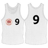 Picture of Custom Made Sleeveless Training Vest with Logo and Number at the Chest and Number Center Back. Style 905-06.
