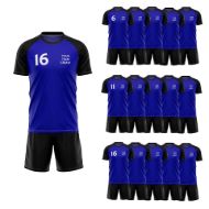 Picture of Lot of 15 Soccer Uniforms (Jersey and Shorts) Style N218SK-Special Custom Made.